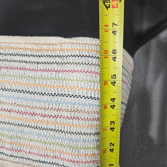 Old Navy Southwest Smocked Strapless Dress Maxi Cotton Dress/ Tall Skirt Size L - Picture 2 of 3